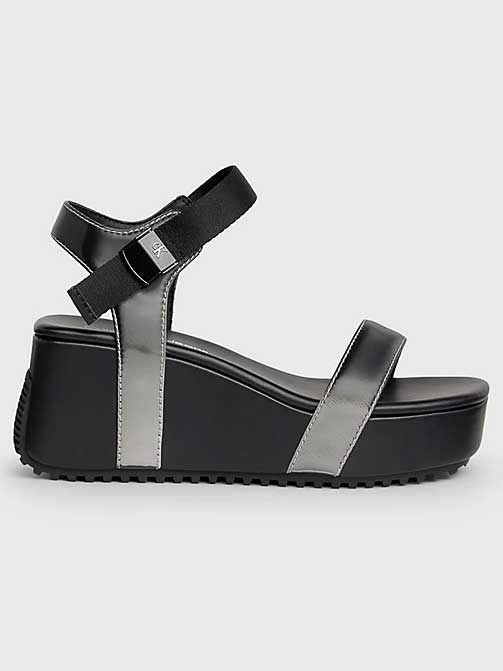 Calvin Klein Jeans Сандали WEDGE BLOCK SANDAL METALLIC DC