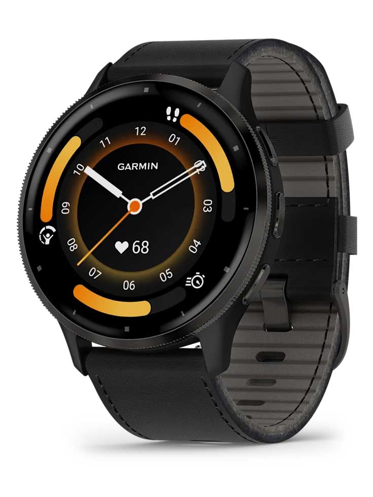 GARMIN GPS Смарт часовник Venu 3 WiFi, кожена каишка