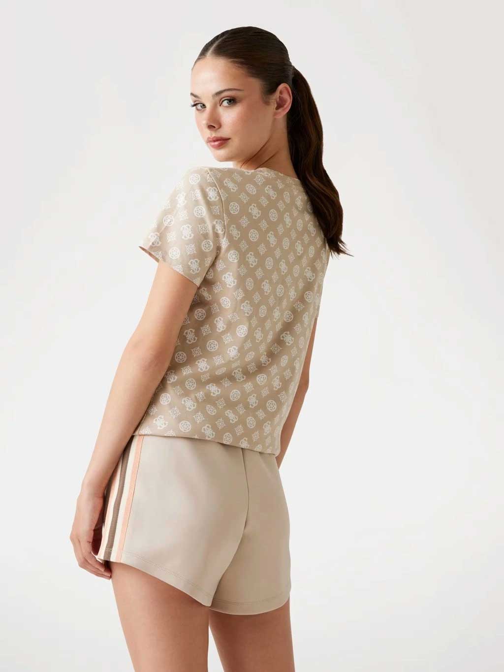 GUESS Тениска GLORIA PEONY SS T-SH