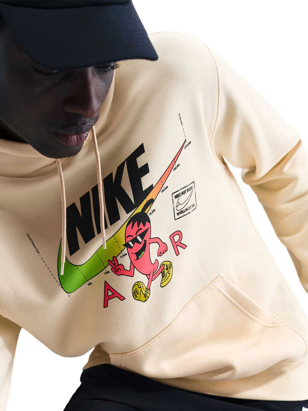 NIKE Суитшърт U NSW HDY CLUB OC MED GFX SEGB