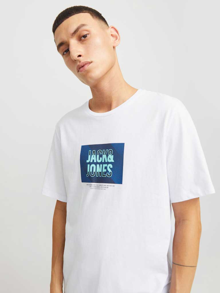 JACK & JONES Тениска JJHUDSON TEE SS CREW NECK LN