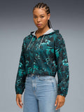 PUMA Спортно горнище W GREEN TERRAINS WOVEN JACKET AOP