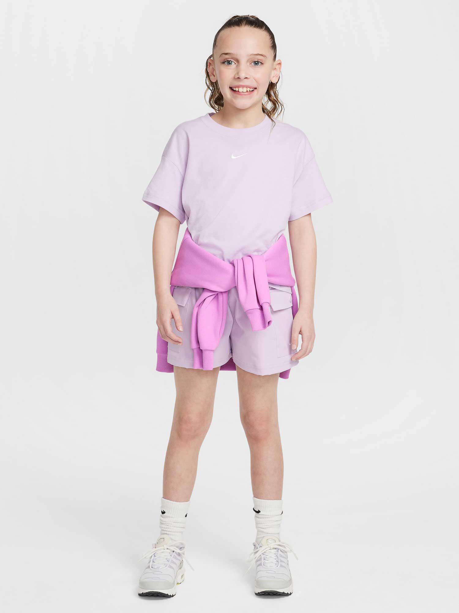 NIKE Тениска G NSW TEE BOXY ESSNTL LBR