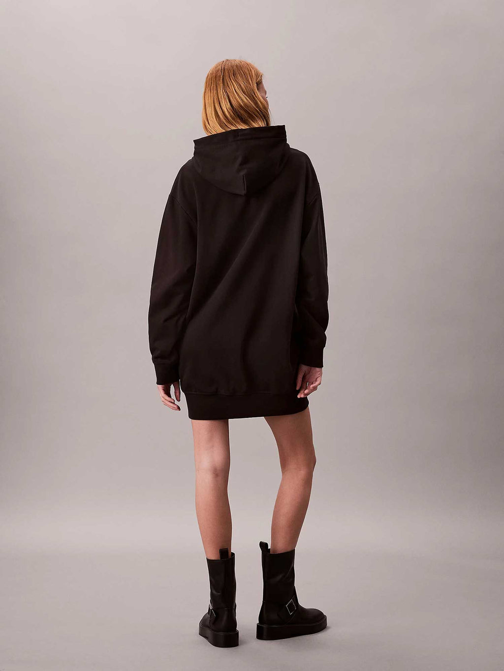 Calvin Klein Jeans Рокля LS MONOLOGO PREMIUM TERRY HOOD
