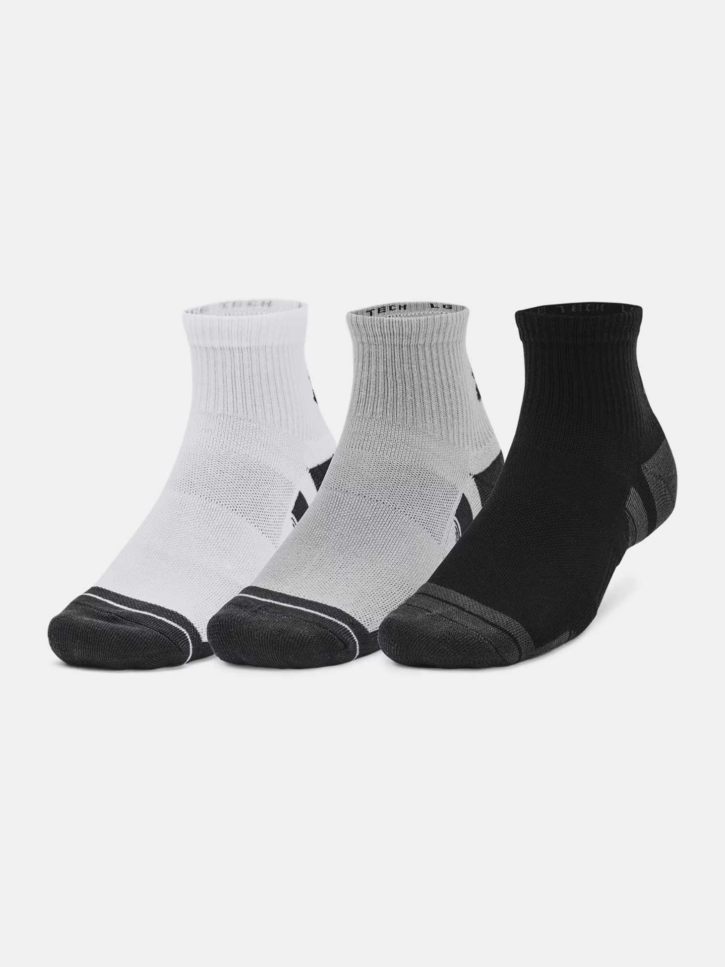 UNDER ARMOUR Чорапи Performance Tech 3pk Qtr