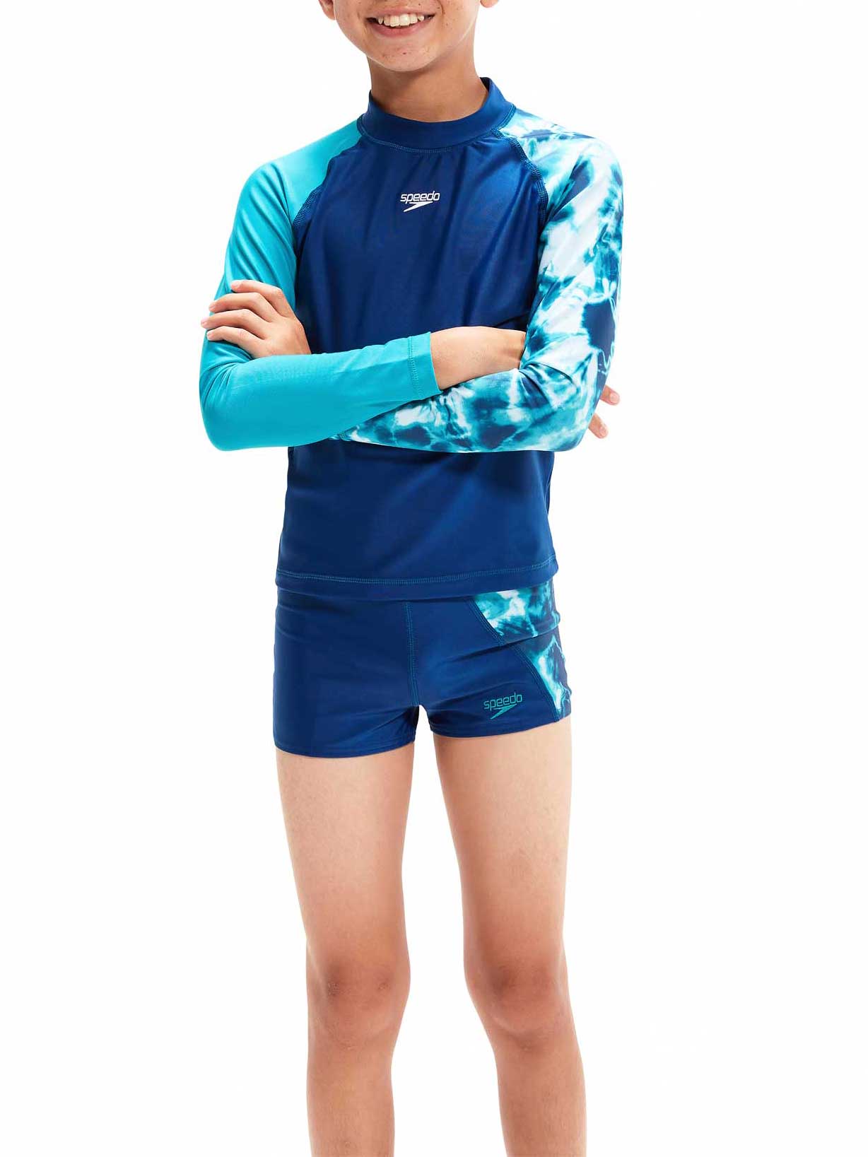 SPEEDO Блуза с UV защита BOYS PRINTED TOP