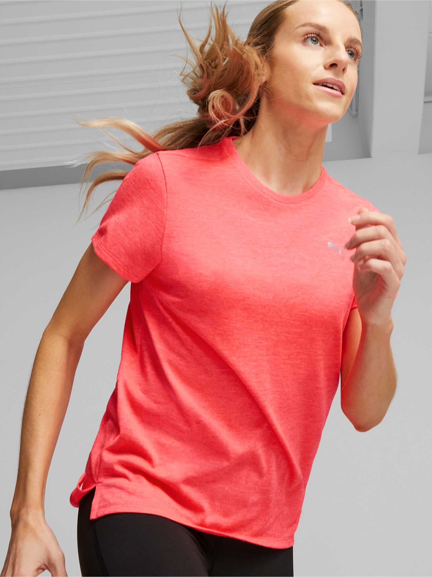 PUMA Тениска RUN FAVORITE HEATHER SS W