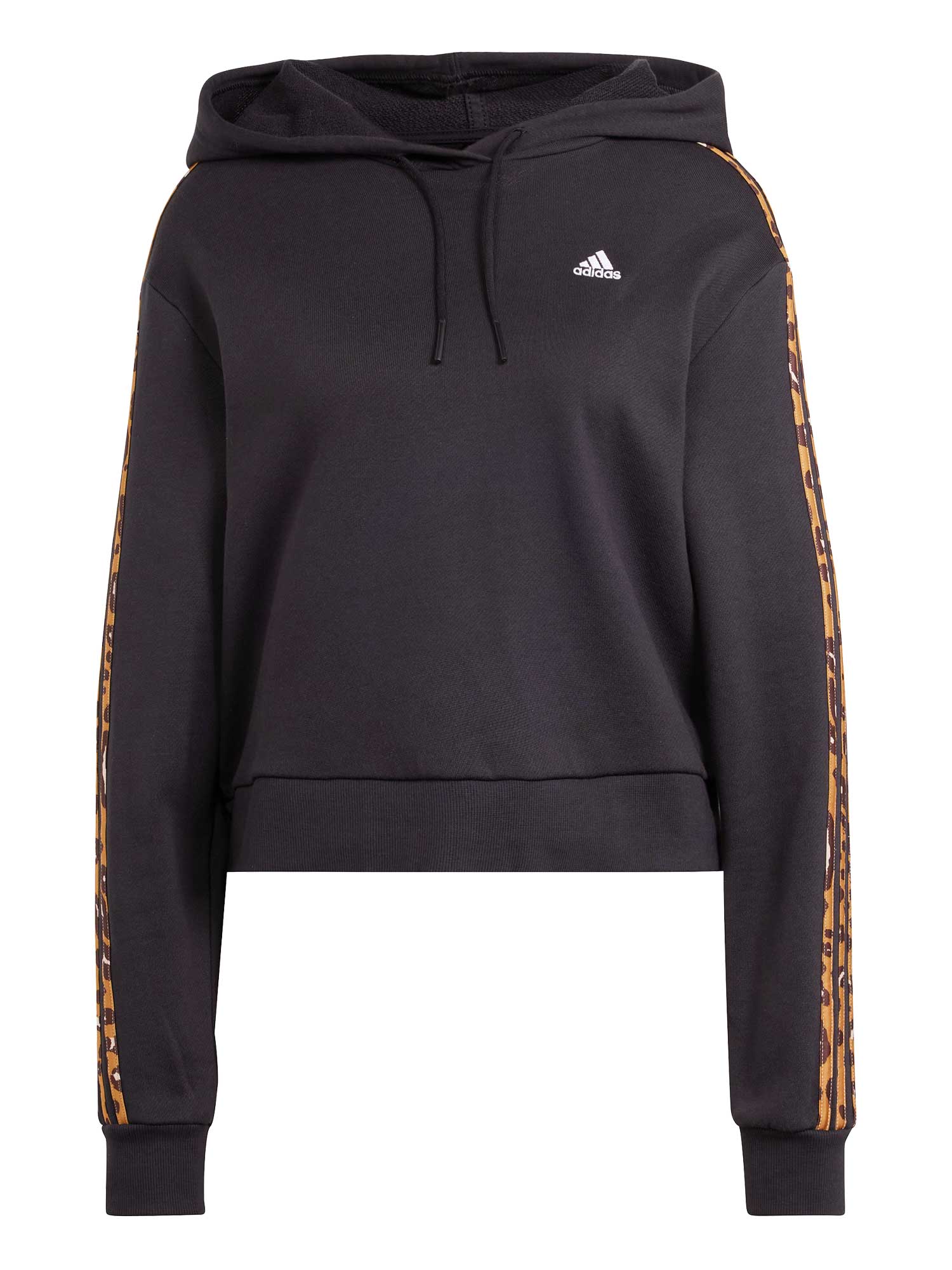ADIDAS SPORTSWEAR Суитшърт Essentials 3-Stripes Animal Print Relaxed