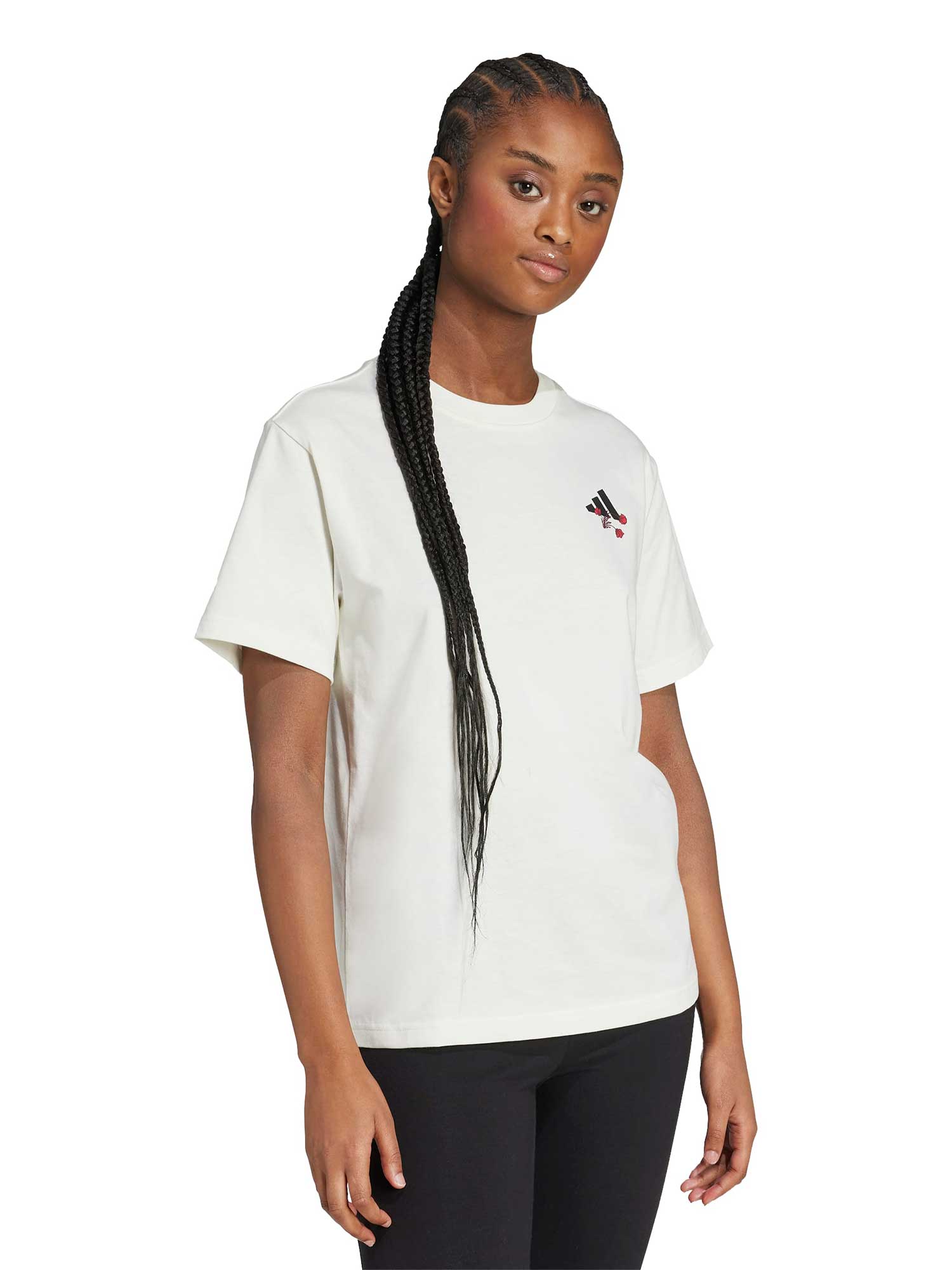 ADIDAS SPORTSWEAR Тениска Tiro Floral Graphic T-Shirt
