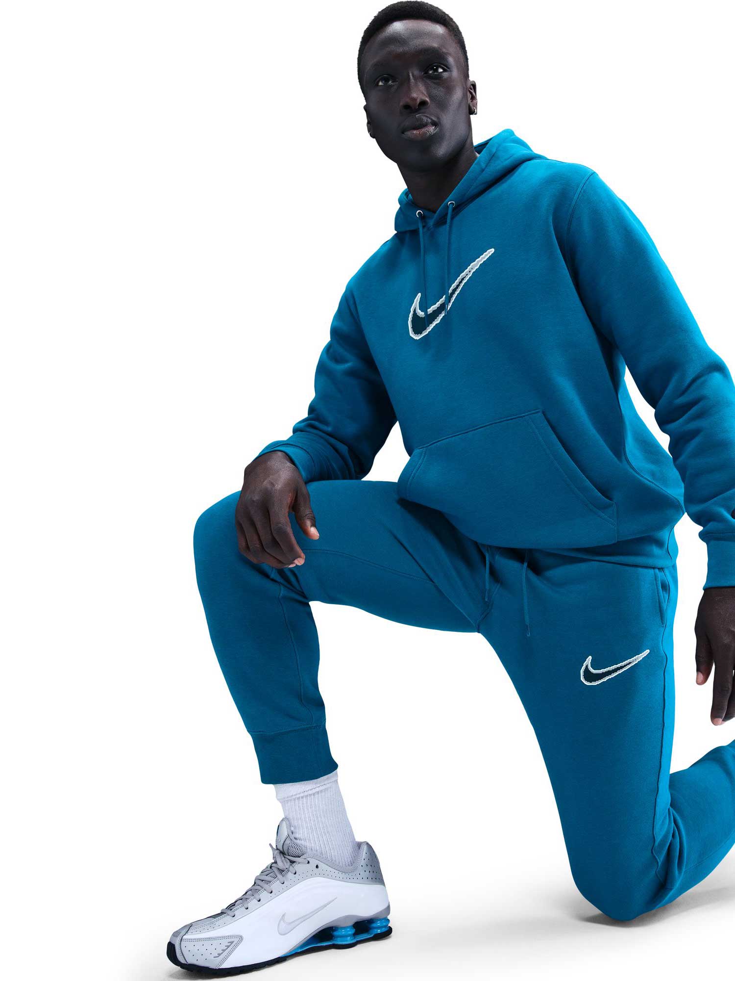 NIKE Спортно долнище M NK CLUB BB JGGR NEO VARSITY
