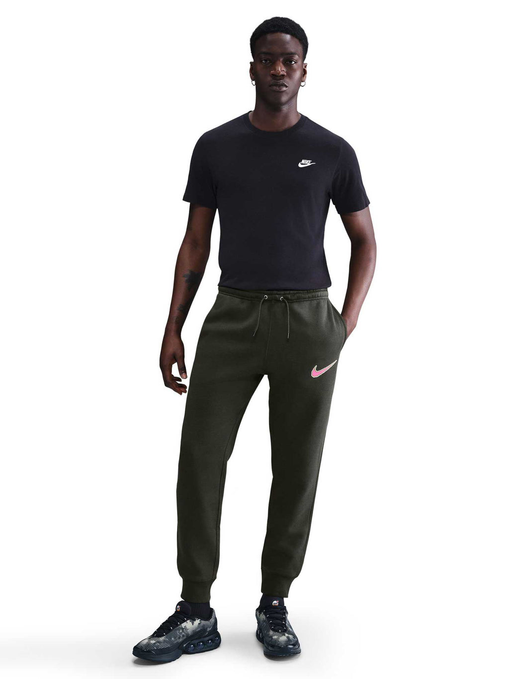 NIKE Спортно долнище M NK CLUB BB JGGR NEO VARSITY