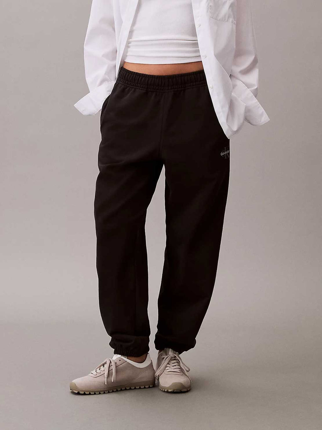 Calvin Klein Jeans Спортно долнище MONOLOGO FRENCH TERRY JOGGER