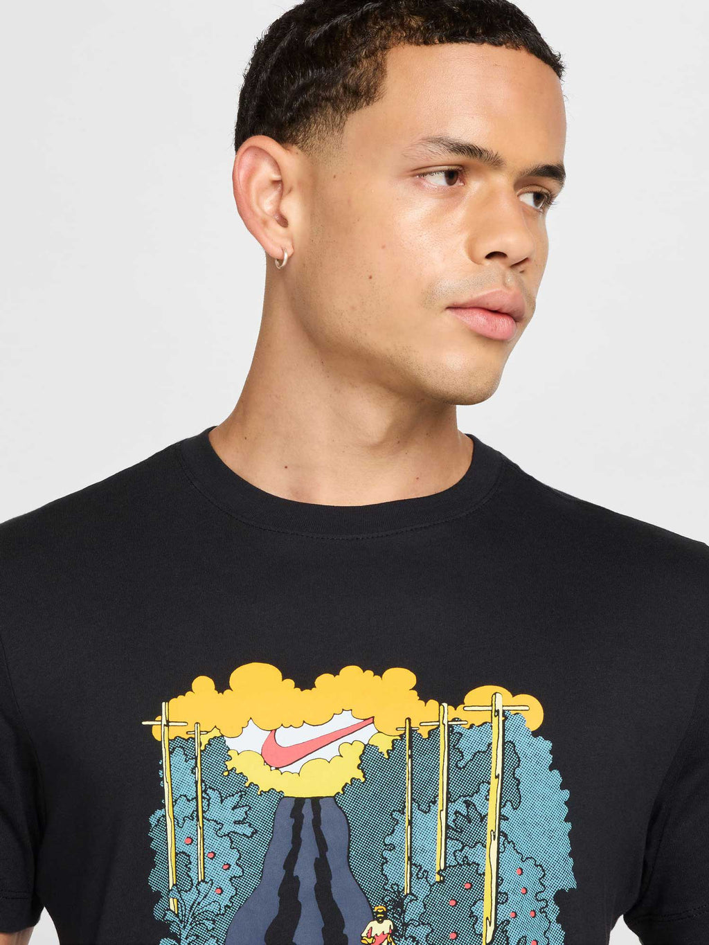 NIKE Тениска M NK TEE RUN IYKYK