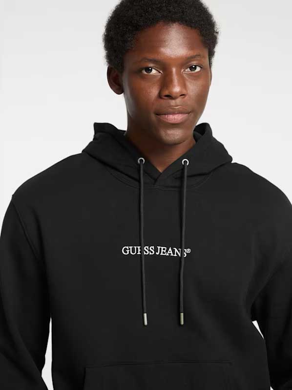 GUESS JEANS Суитшърт GJ LS HOODED REG EMBRO SWEAT