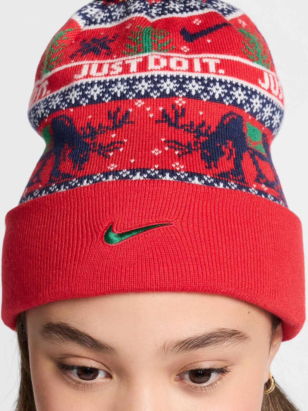 NIKE Шапка K NK PEAK BEANIE SC HOL25 L