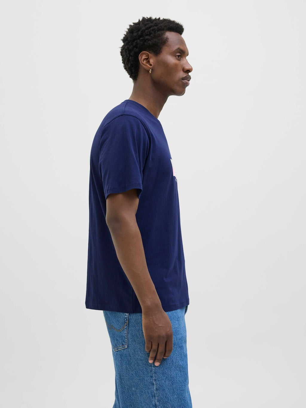 JACK & JONES Тениска JORFREDERIKSBERG BOX SCRIPT TEE SS CN LN