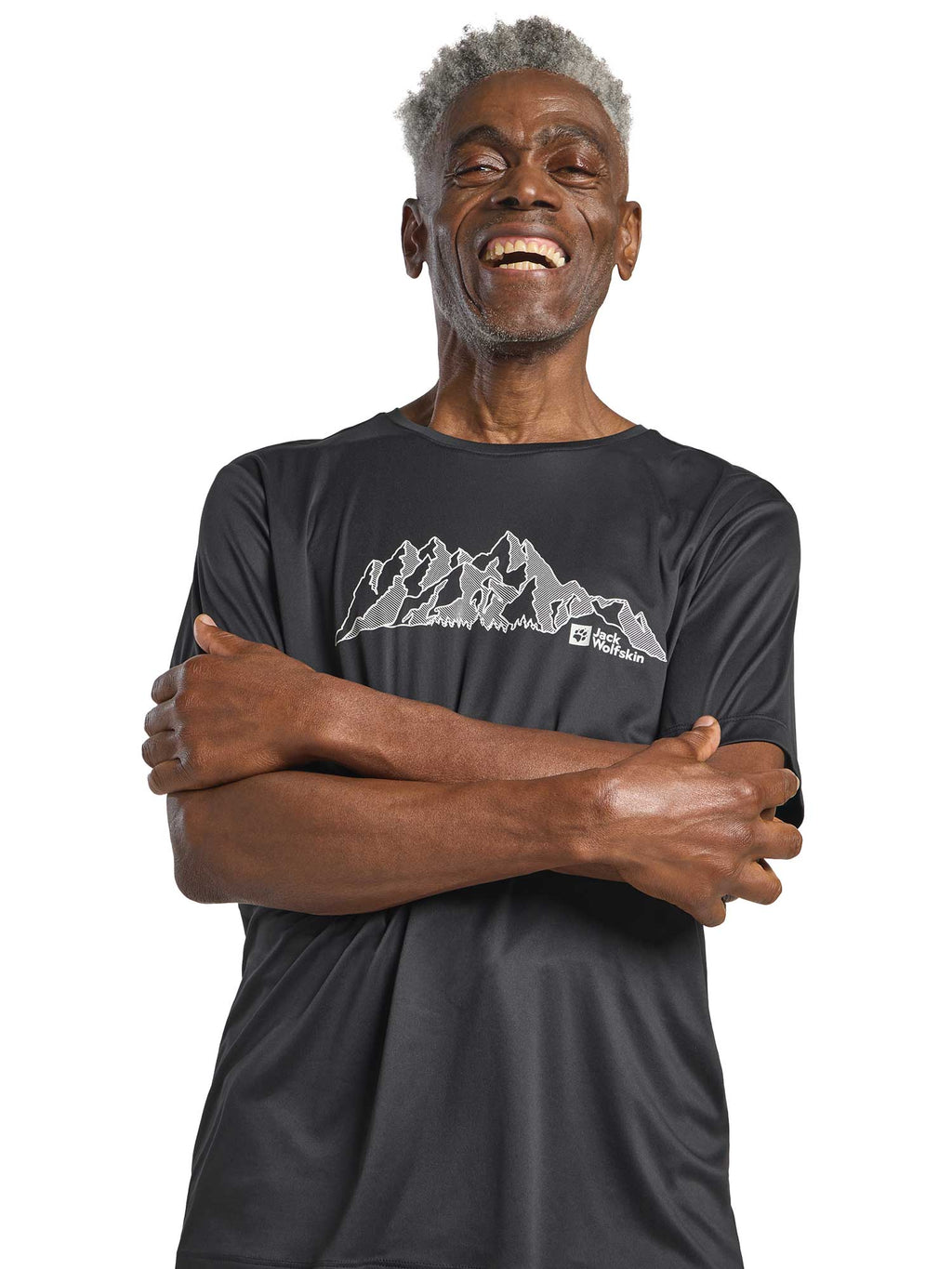 JACK WOLFSKIN Тениска PEAK GRAPHIC T M