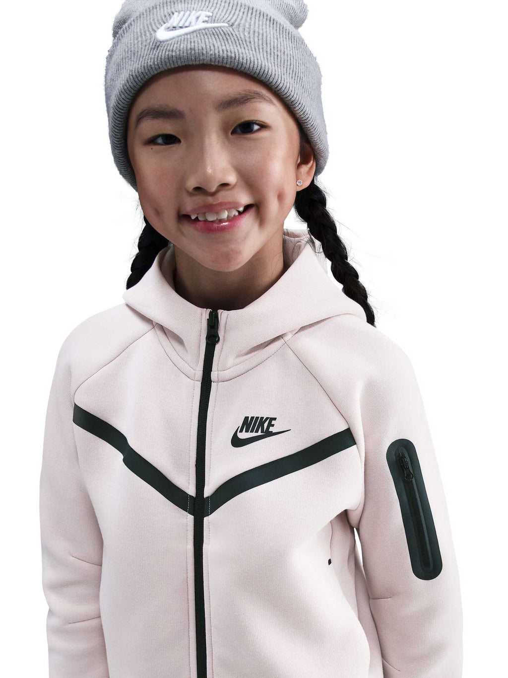 NIKE Суитшърт G NSW TCH FLC HD FZ LS - PD