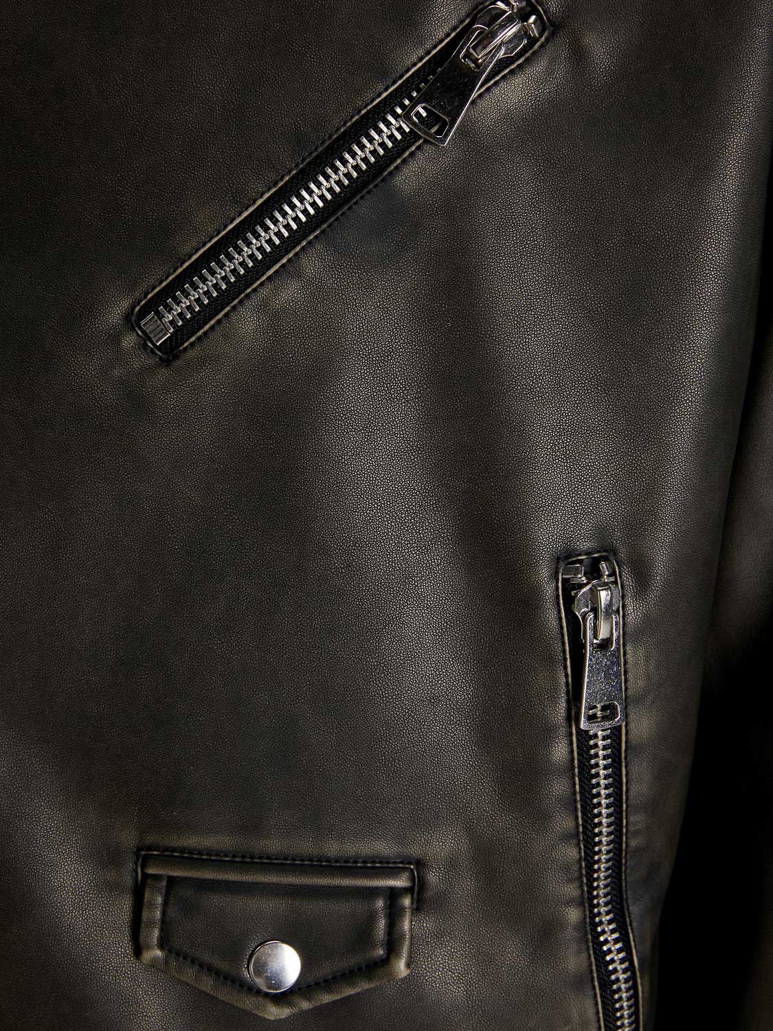 JACK & JONES Кожено яке JOREATON BIKER JACKET