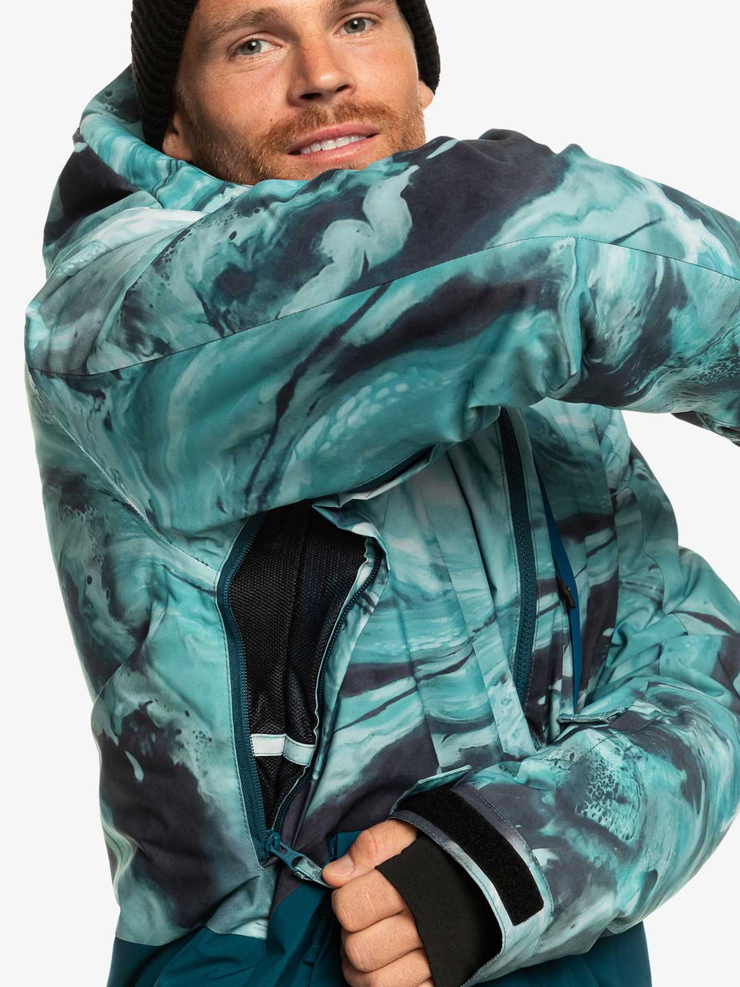 QUIKSILVER Сноуборд яке MISSION PRINTED BLOCK JK