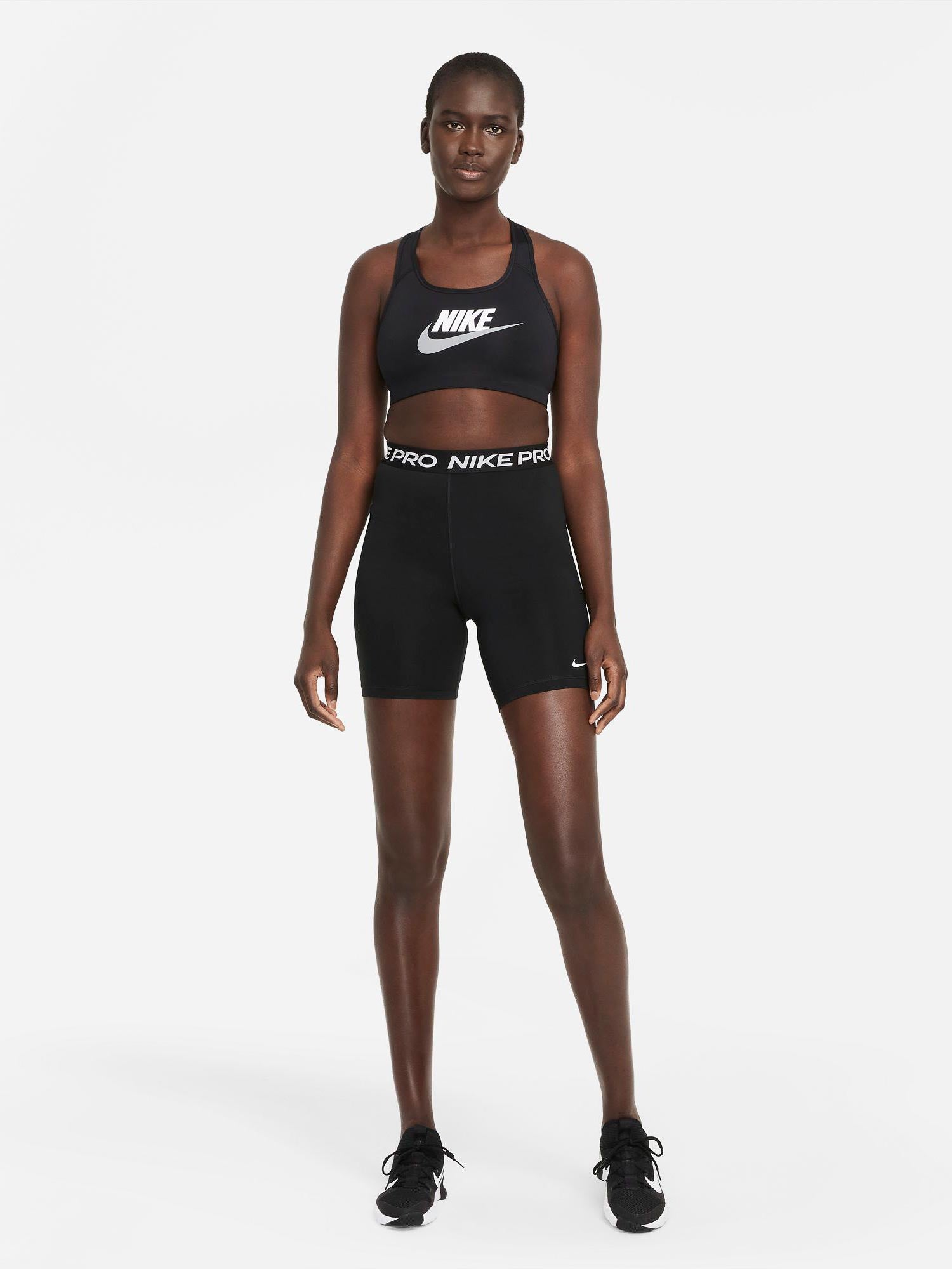 NIKE Спортен сутиен W DF SWSH CB FUTURA GX BRA