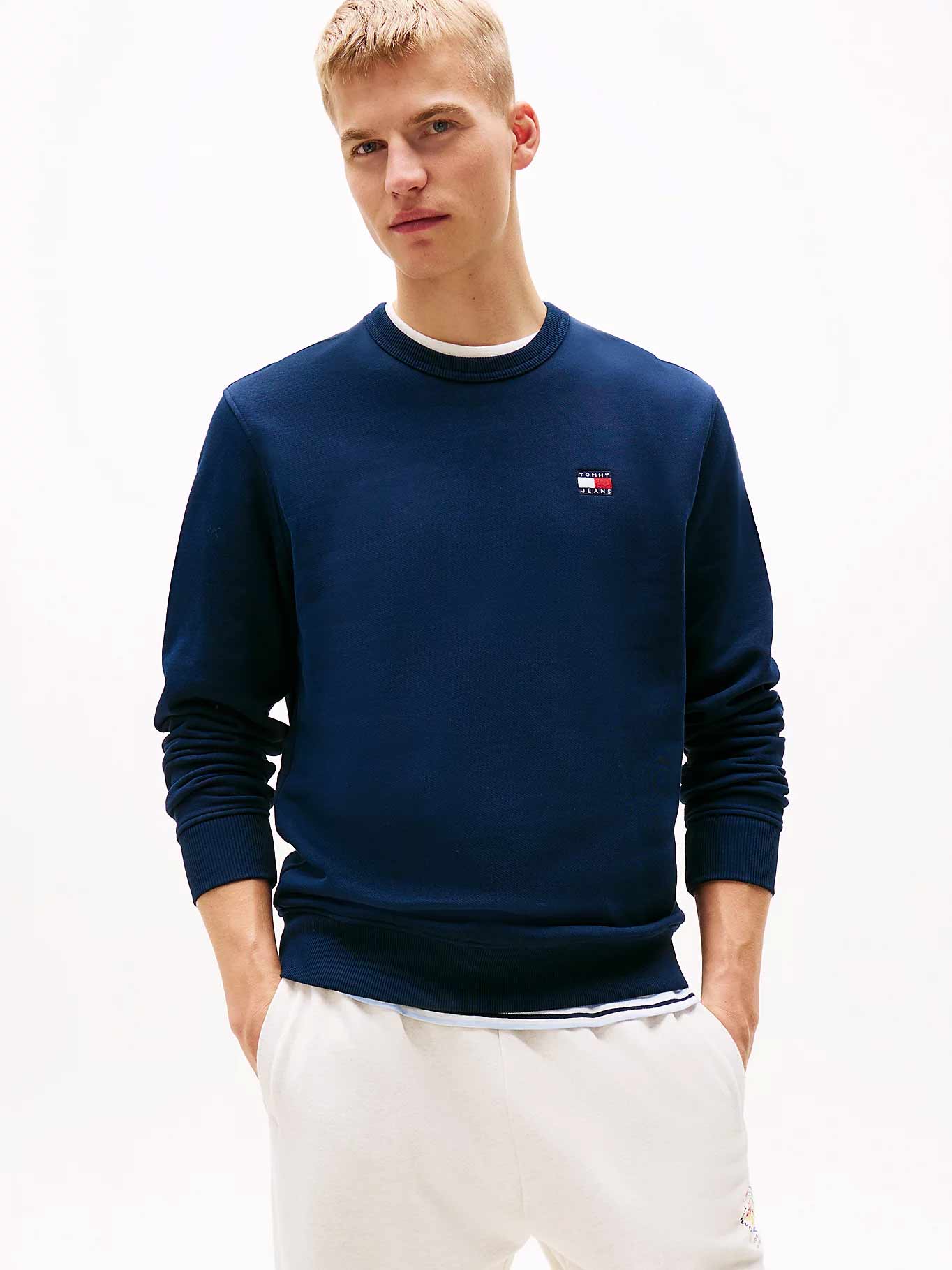 TOMMY JEANS Блуза TJM REG BADGE CREW EXT