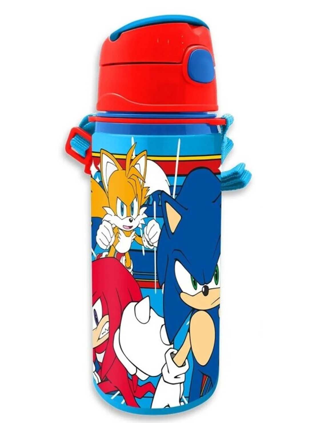 KIDS MOVIE HEROES Алуминиева бутилка с дръжка Sonic 600ml