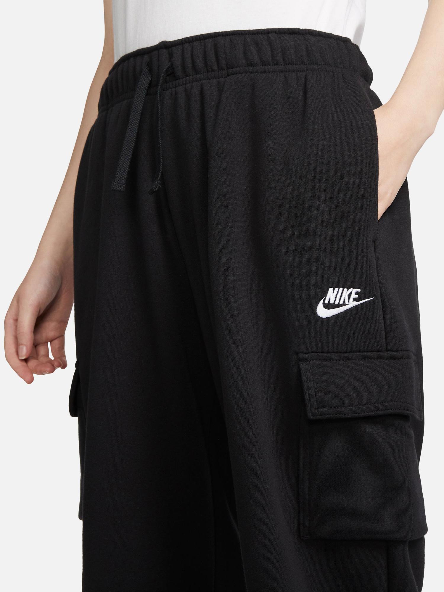 NIKE Спортно долнище W CLUB FLC MR CARGO