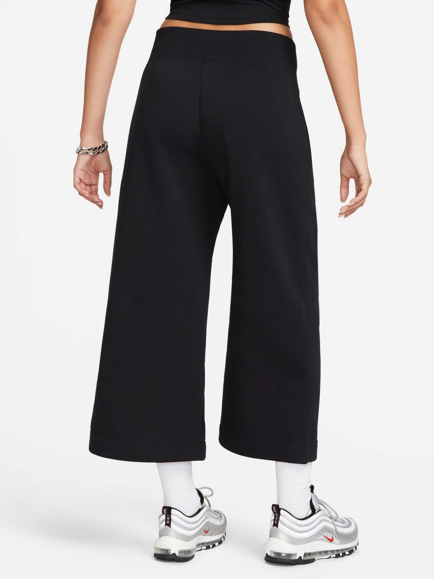 NIKE Спортно долнище W NSW PHNX FLC HR CROP SWTP