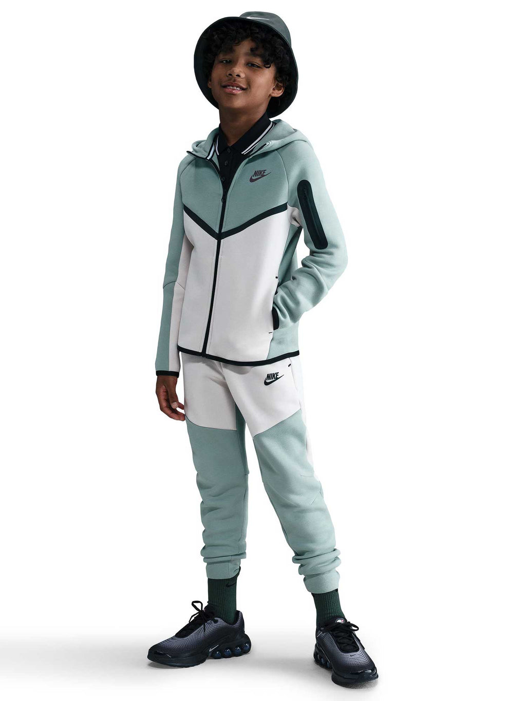 NIKE Суитшърт B NSW TCH FLC FZ - PD