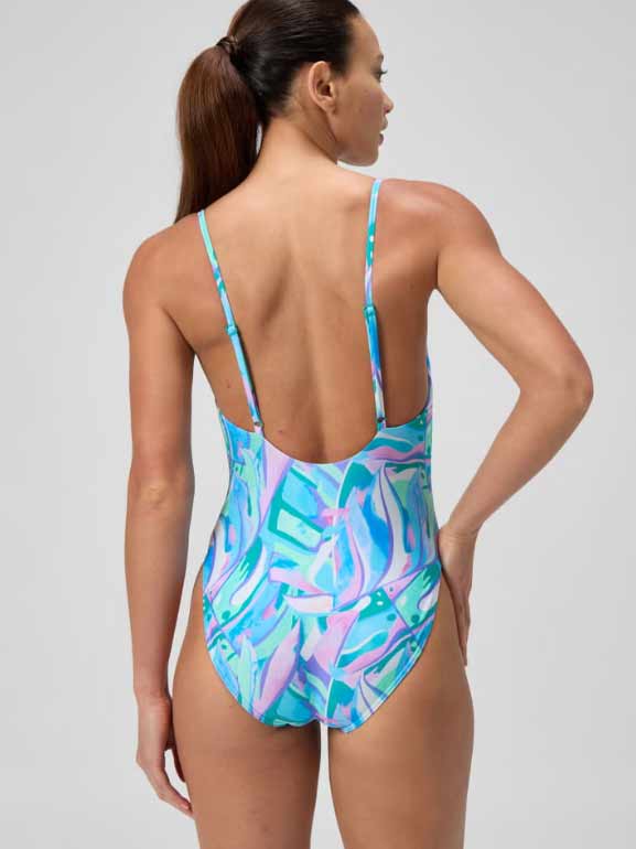 SPEEDO Цял бански WOMENS PRINTED ADJUSTAB