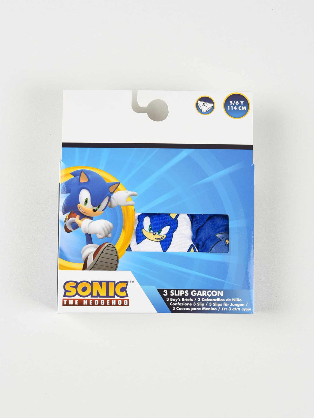 KIDS MOVIE HEROES Бельо - комплект 3 части Sonic