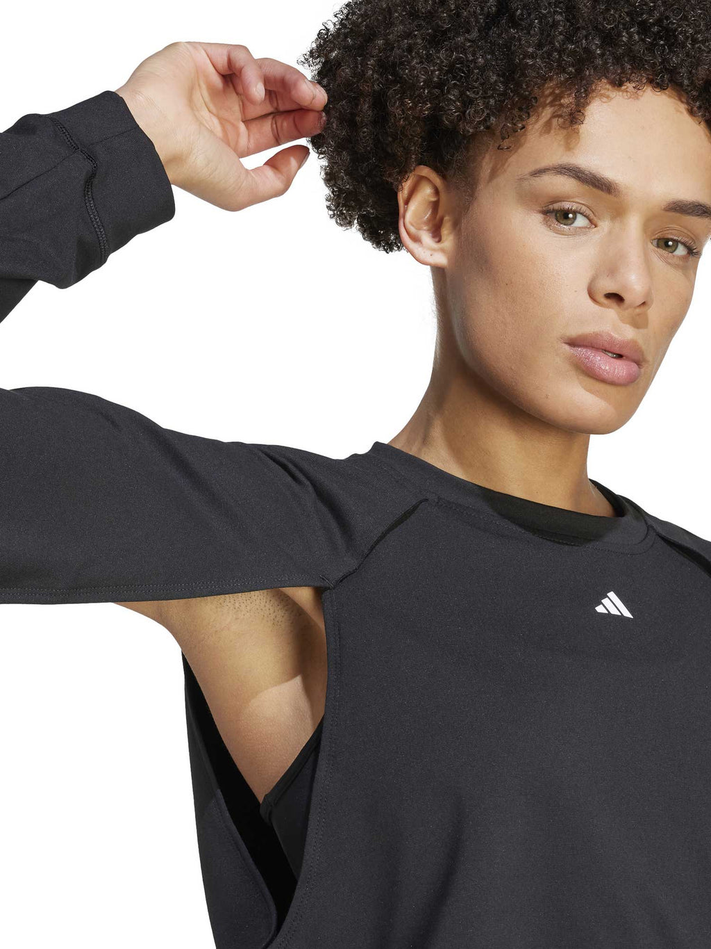 ADIDAS PERFORMANCE Блуза Power AEROREADY Crop Cover-Up