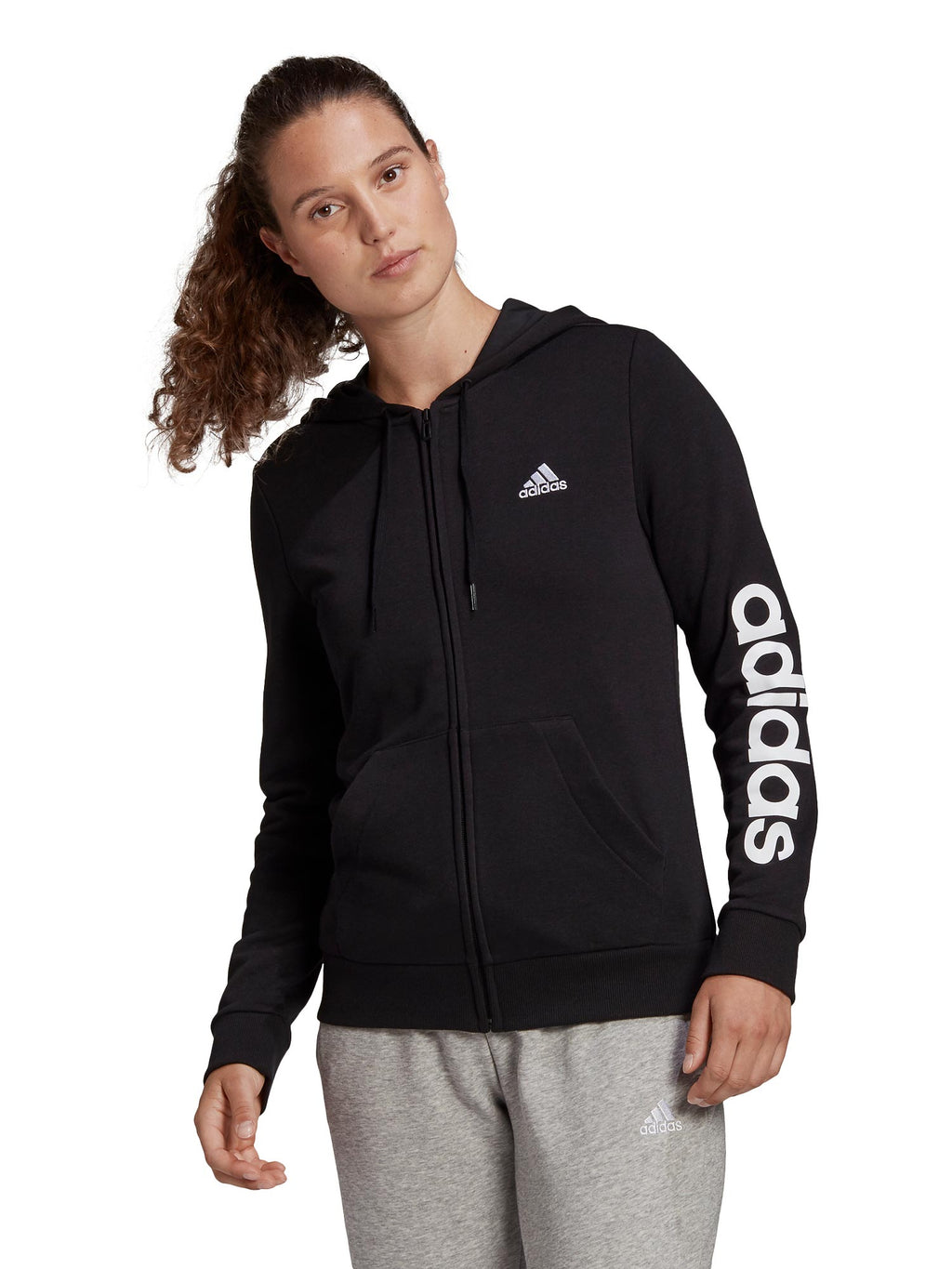 ADIDAS SPORTSWEAR Суитшърт Essentials Logo Full-Zip