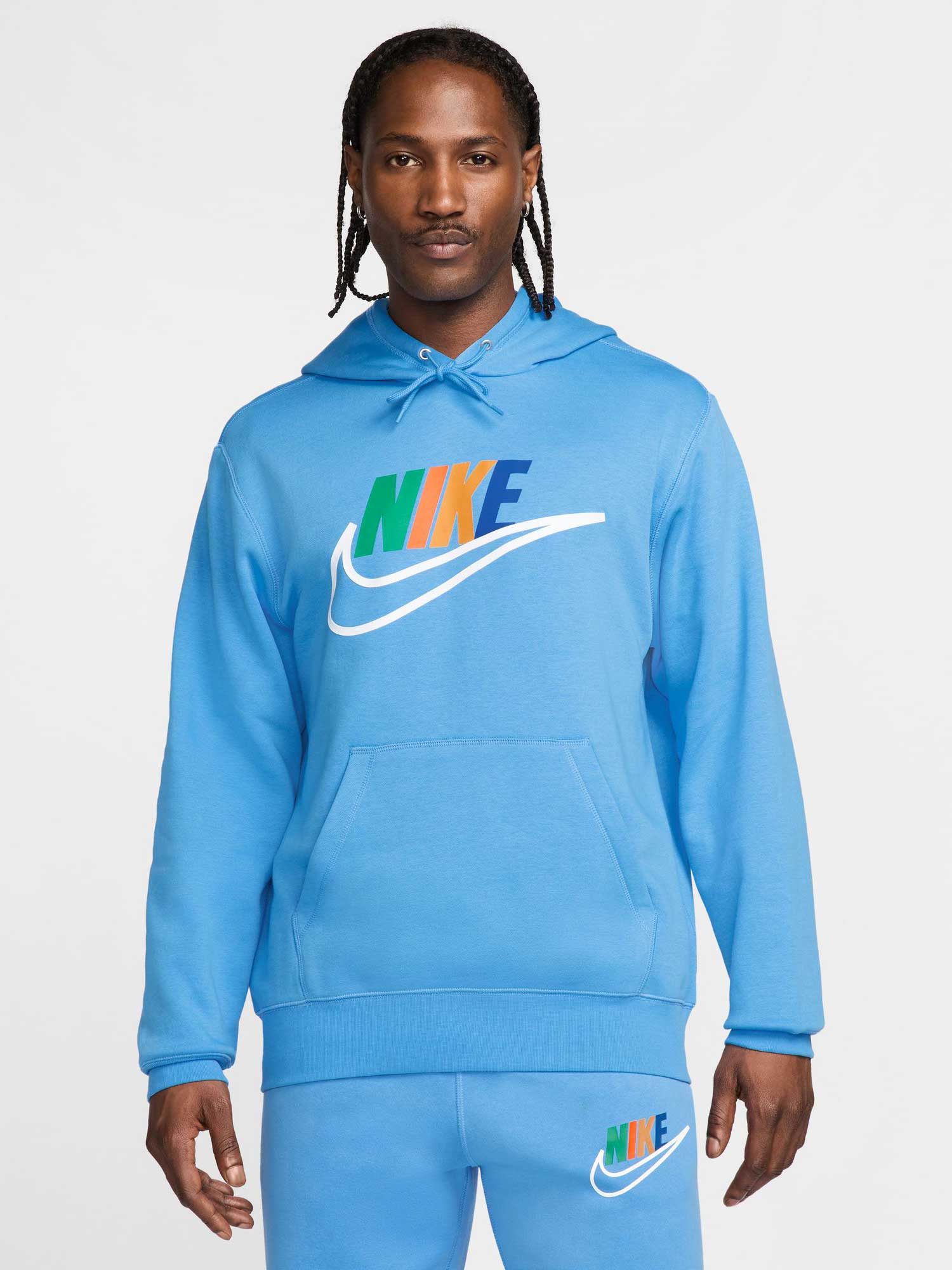 NIKE Суитшърт M NK CLUB BB HDY FUTURA BLOCK