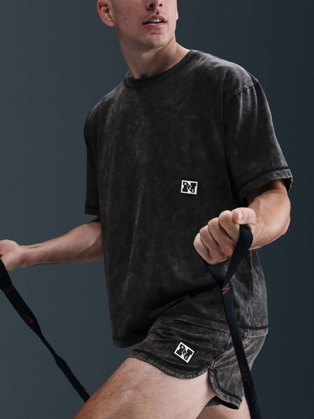 NIKE Тениска M NK DF HERITAGE SS TOP WASH