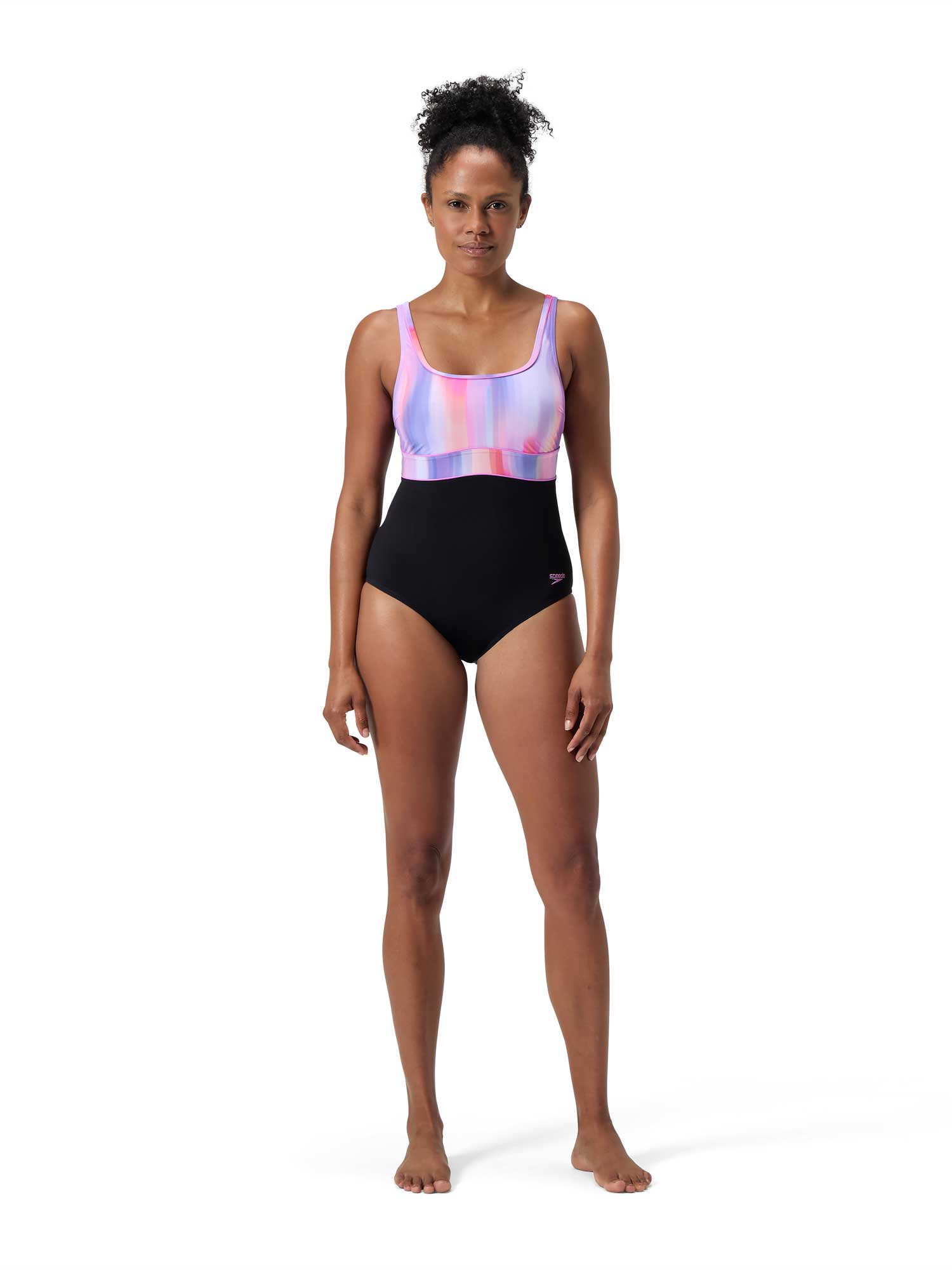 SPEEDO Цял бански WOMENS SHAPING CONTOURECLIPSE PRINTED
