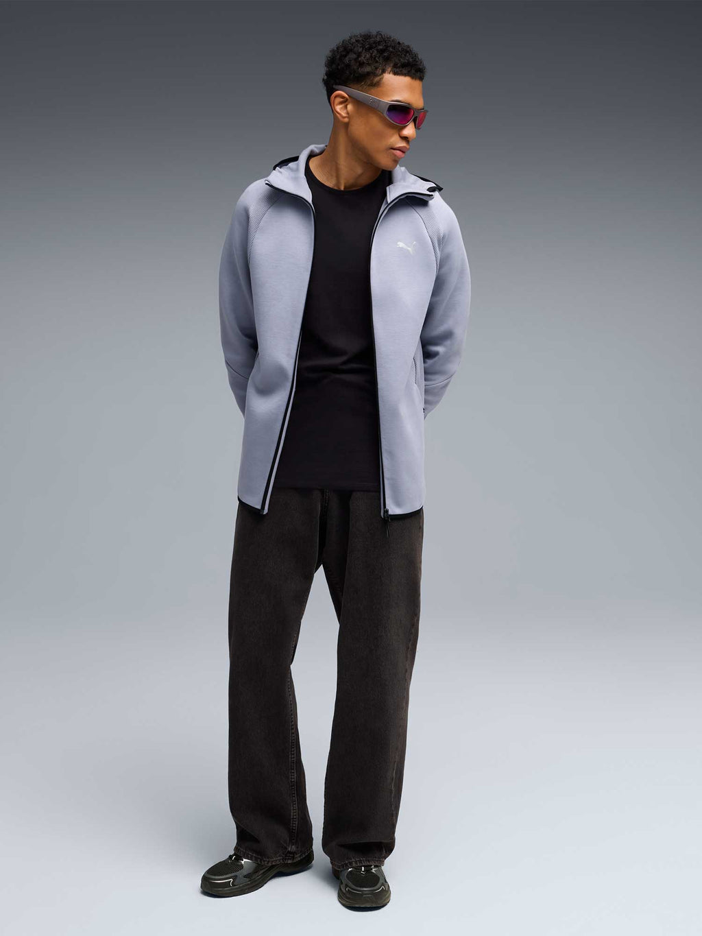 PUMA Суитшърт EVOSTRIPE FZ Hoodie DK