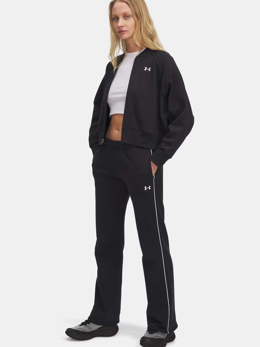 UNDER ARMOUR Спортно долнище UA Rival Flc Piped Pant