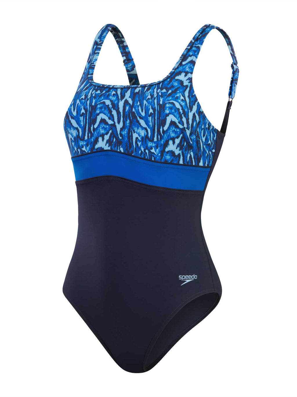 SPEEDO Цял бански WOMENS SHAPING CONTOURECLIPSE PRINTED