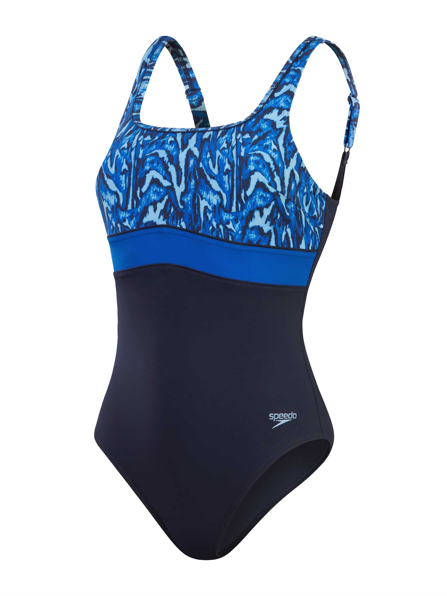 SPEEDO Цял бански WOMENS SHAPING CONTOURECLIPSE PRINTED