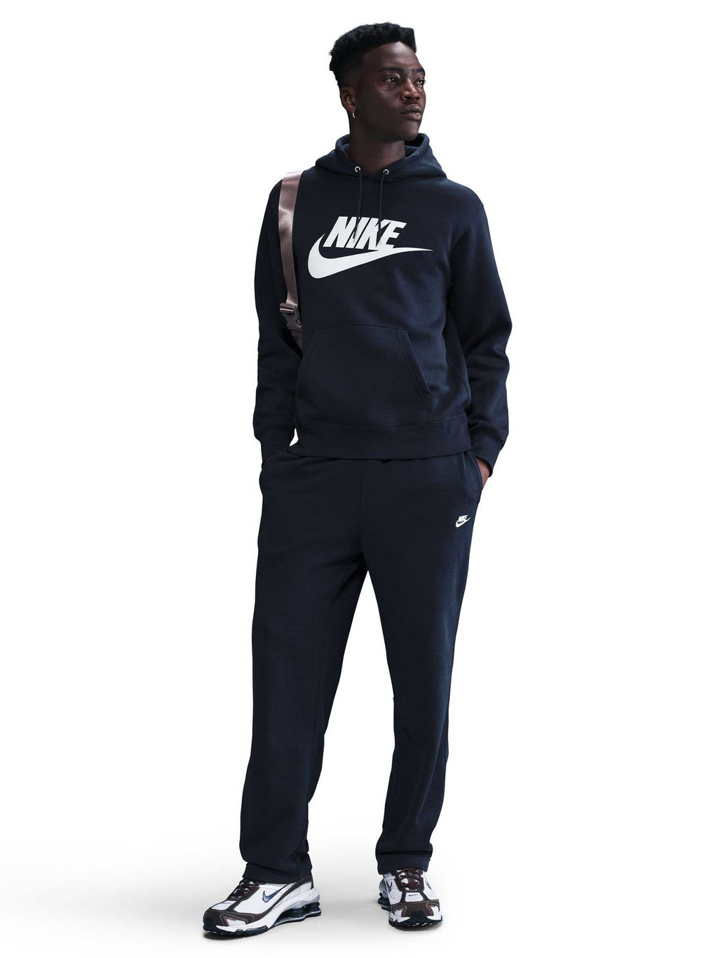 NIKE Суитшърт M NK CLUB BB PO GFX HOODIE