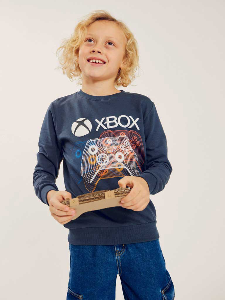 NAME IT Блуза NKMALUF XBOX SWEAT BRU BFU