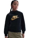 NIKE Суитшърт K NSW CLUB FLC HDY GOLD SATN