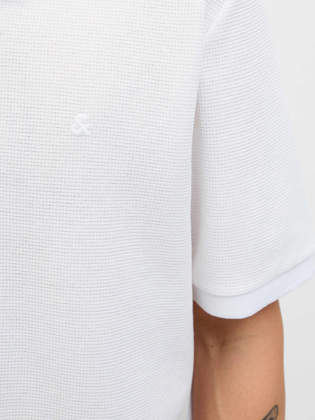 JACK & JONES Тениска JJEAUSTIN ZIP POLO SS NOOS