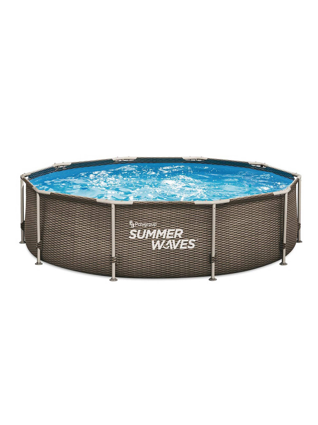SUMMER WAVES Басейн имитация РАТАН Metal Frame 305х76см