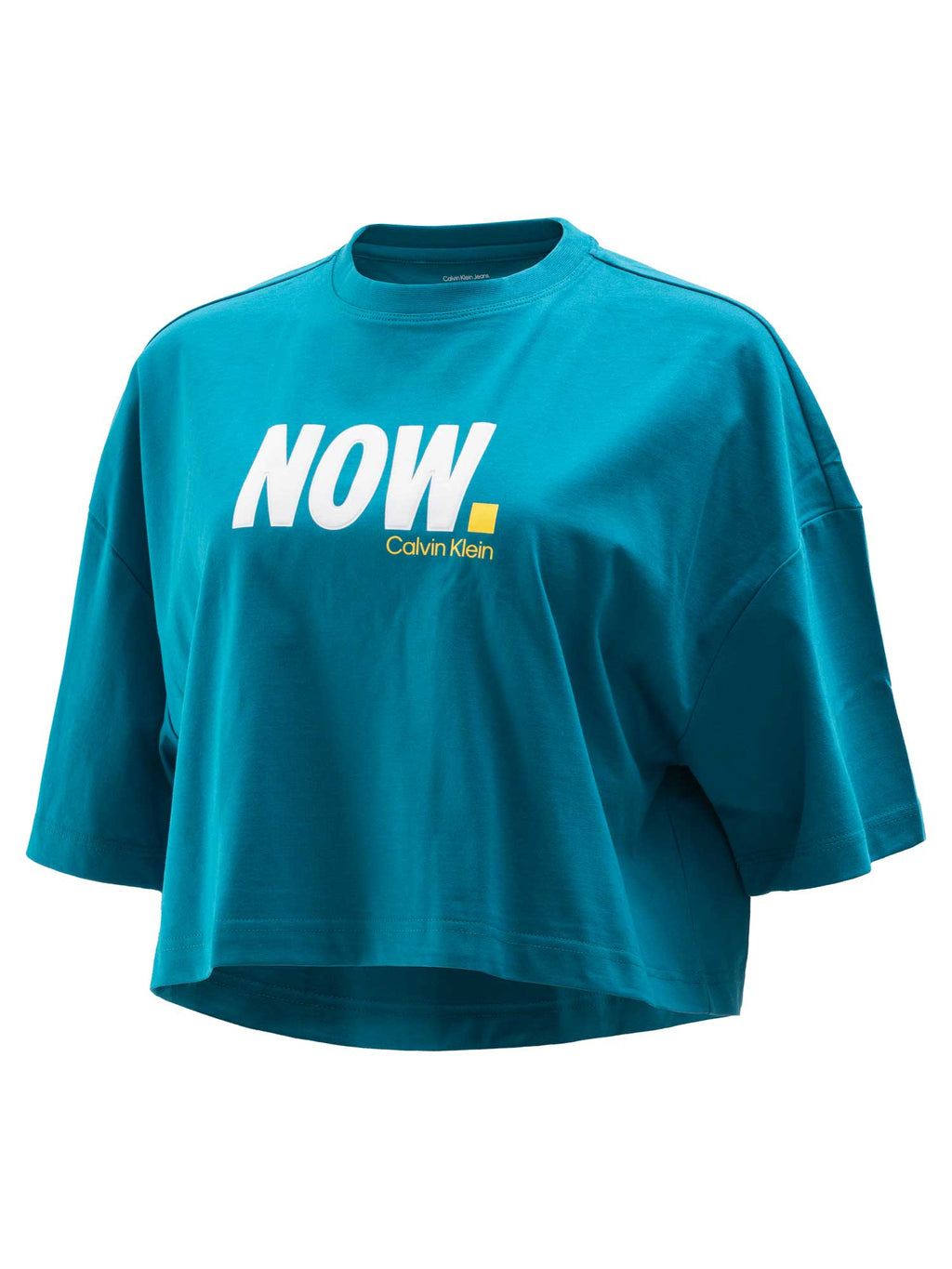 Calvin Klein Jeans Тениска OVERSIZED CROPPED NOW LOGO TEE