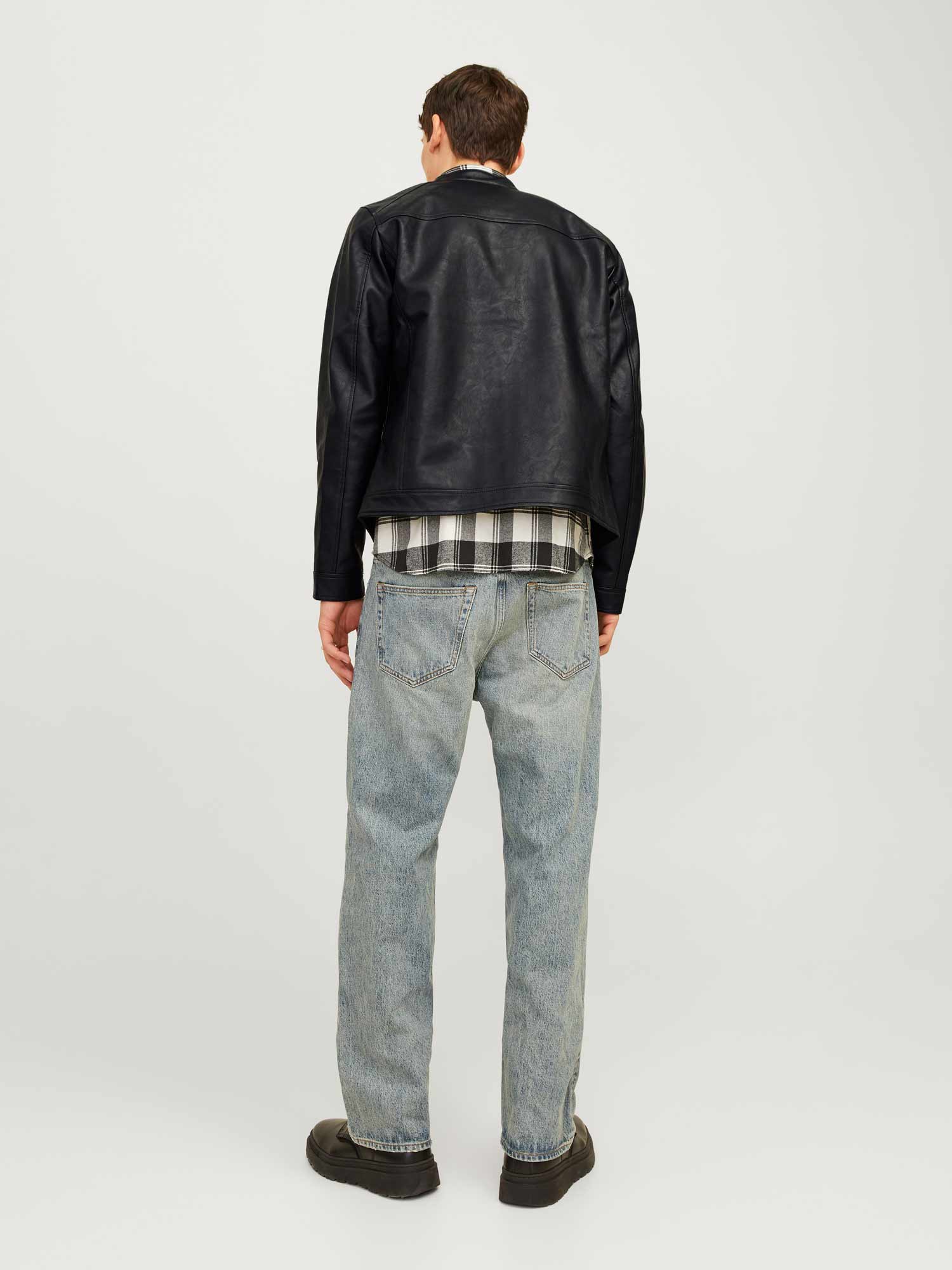JACK & JONES Яке JJEDYLAN CLEAN PU JACKET NOOS