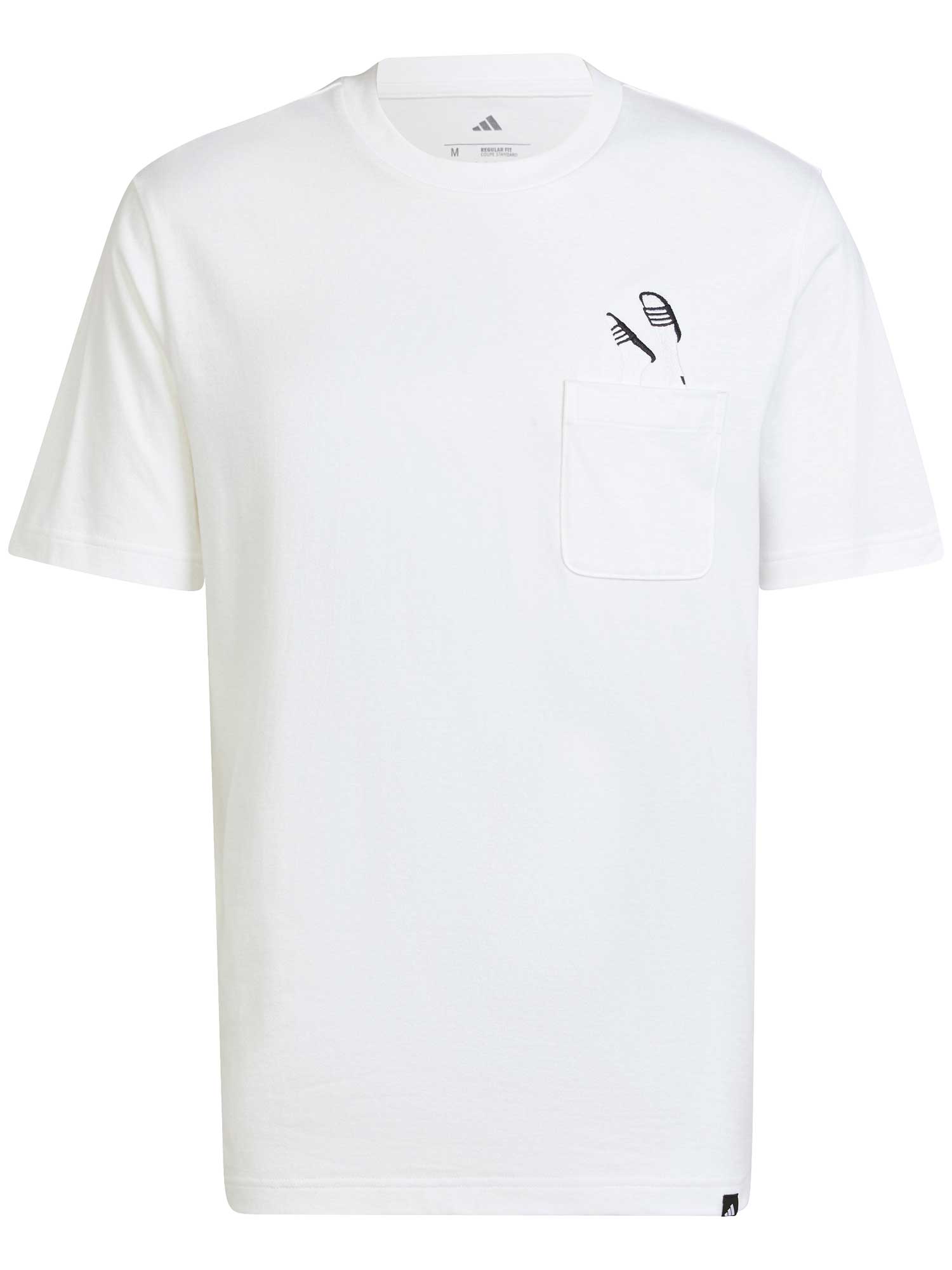 ADIDAS SPORTSWEAR Тениска Lounge Slides Graphic Pocket T-Shirt