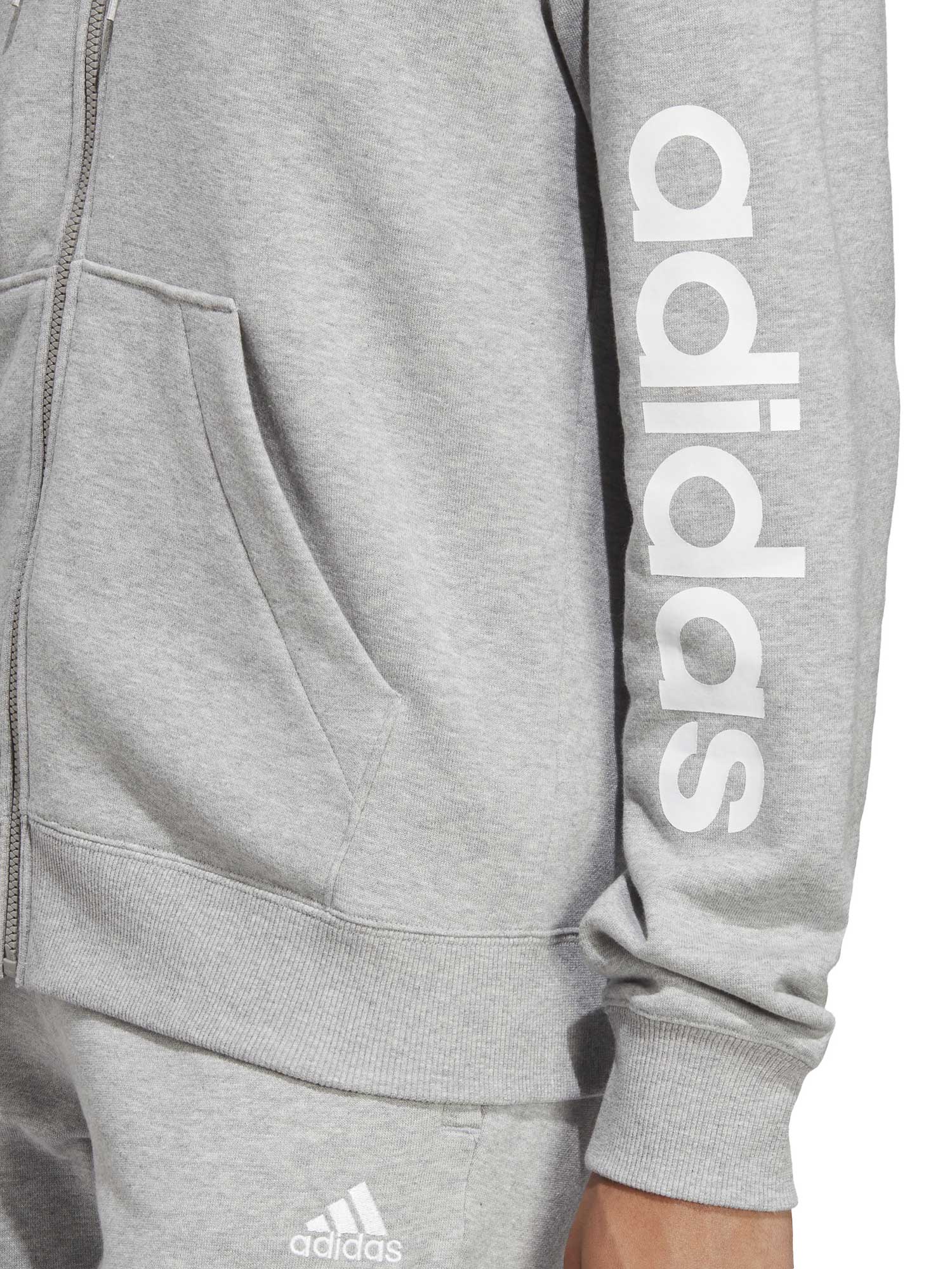 ADIDAS SPORTSWEAR Суитшърт Essentials Linear Full-Zip French Terry